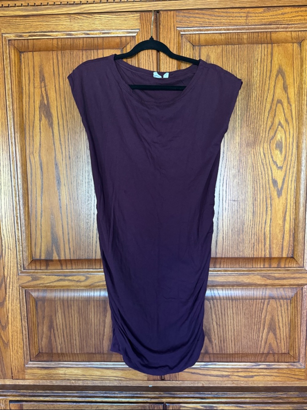GAP Sleeveless Midi Dress in Deep Plum